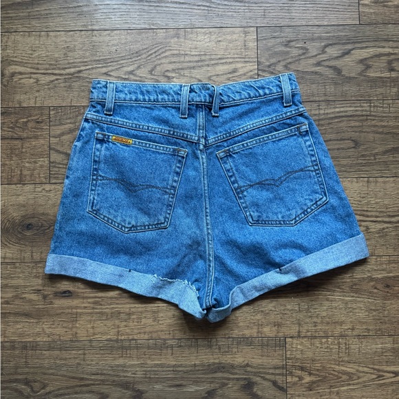 1990’s Y2K Jordache vintage deadstock raw denim high waisted jean zip shorts - Picture 2 of 14